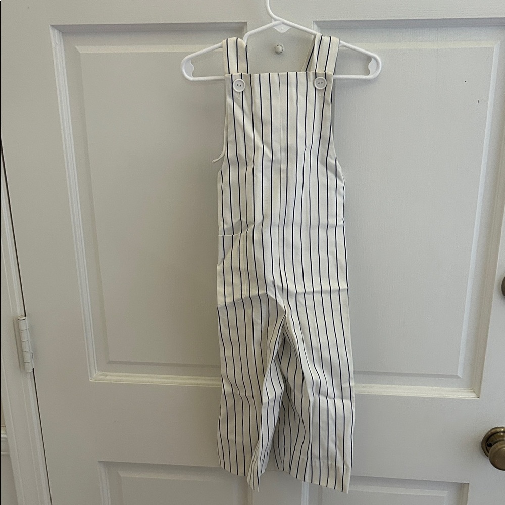 Cutest Striped Kids Overalls on the planet